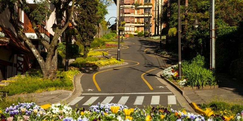 Rua Torta em Gramado - RS